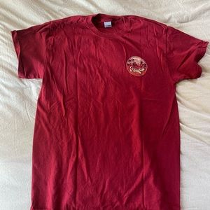 GILDAN// hawaii aloha shirt// red